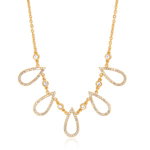 Colliers Pendentifs Pour Femmes En Acier Inoxydable, Couleur Or, Avec Pendentif Étoile En Forme De Goutte Exquise h5