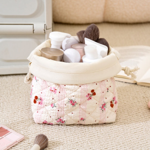 Trousse À Maquillage À Fermeture À Sangle Et Motif Floral Doux h5 Image3