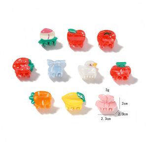 Pinces À Cheveux Pour Femmes En Acétate De Fruits Sucrés De La Gamme Simple Series h5 Image3