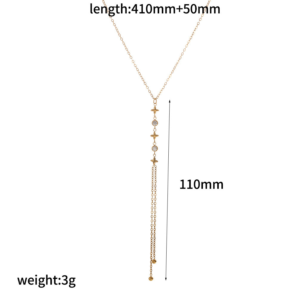Colliers Pendentifs Luxueux Pour Femmes, En Acier Inoxydable Étanche, Couleur Or