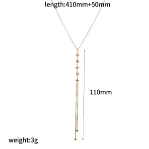 Colliers Pendentifs Luxueux Pour Femmes, En Acier Inoxydable Étanche, Couleur Or h5