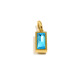 Pendentif rectangulaire en or avec pierre de naissance de décembre - décembre Image12