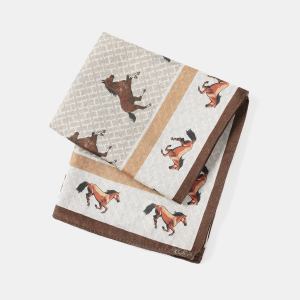 Bandana En Polyester À Motif Cheval Rétro h5 Image4