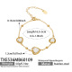 TXE536 - Bracelet en pierre de verre blanche 16,5 + 5 cm Image14