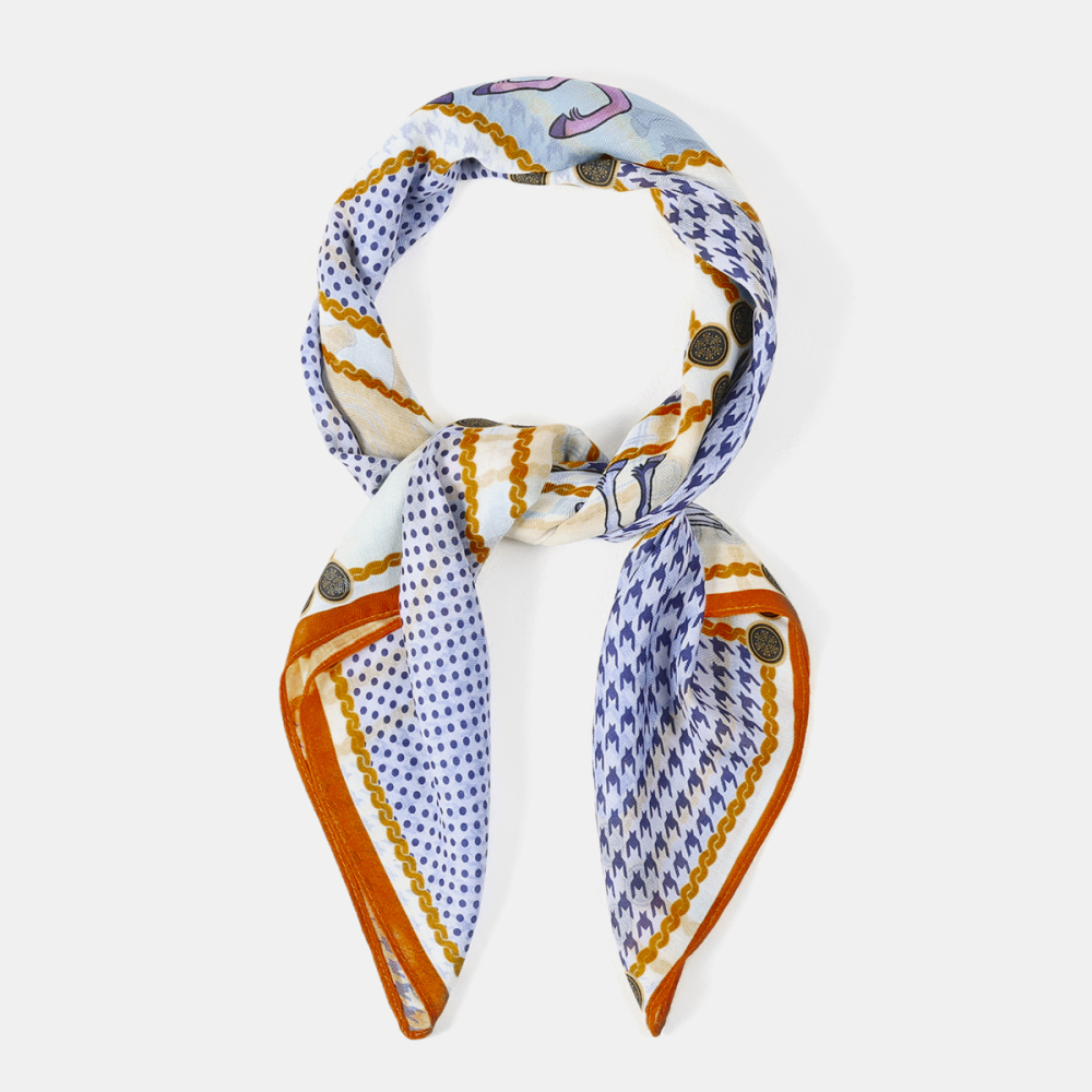 Bandana En Polyester À Motif Écossais Cheval h5Image2