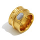 Bague ornée de perles œil-de-chat/numéro 8 Image6