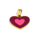 Pendentif cœur dégoulinant d'huile - or - 5 Image5