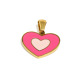 Pendentif cœur dégoulinant d'huile - or - 7 Image7
