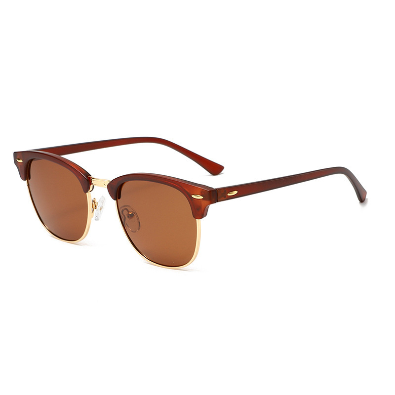 Lunettes De Soleil Pour Femmes, Monture Ronde En Métal Élégante Et Sophistiquée