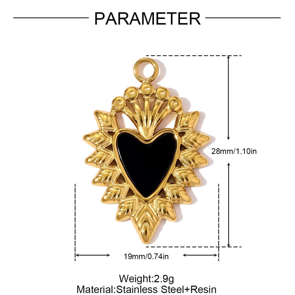 Pendentifs Pour Femmes En Acier Titane Doré Avec Zircon Et Motif Papillon Naturel Image2