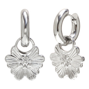 Boucles D'Oreilles Pendantes En Acier Inoxydable Doré, Étanches, En Forme De Fleur h5 Image4