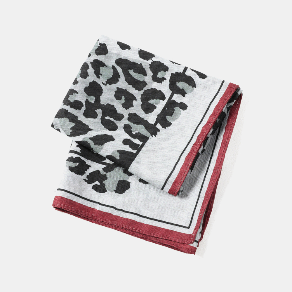 Bandana Rétro En Polyester À Imprimé Léopard Image4