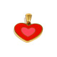 Pendentif cœur dégoulinant d'huile - or - 4 Image4