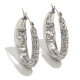 Boucles d'oreilles Lune en zircone - Acier Image2