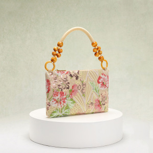 Sacs À Main Romantiques Et Élégants En Pvc Avec Perles Et Fleurs (Motifs Floraux Aléatoires) h5 Image2