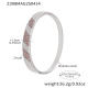 Bracelet Z398-Acier avec poudre de zircone colorée Image2