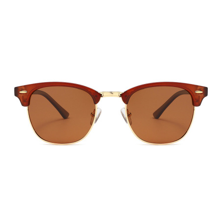 Lunettes de soleil pour femmes, monture ronde en métal élégante et sophistiquée 2