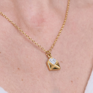 Ensembles De Bijoux Pour Femmes En Forme De Cœur Romantique Enveloppé, En Acier Inoxydable Étanche, Couleur Or h5 Image5