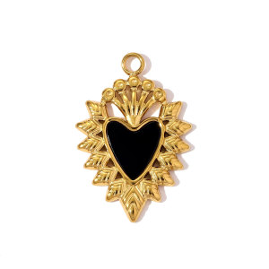 Pendentifs Pour Femmes En Acier Titane Doré Avec Zircon Et Motif Papillon Naturel h5 
