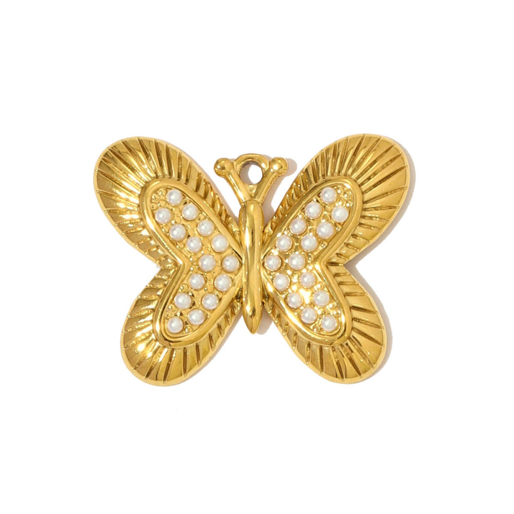 Pendentif Femme En Acier Titane Couleur Or, Forme Tasse À Café Classique 