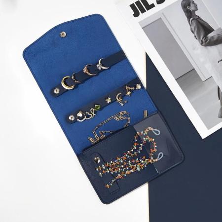 Boîtes à bijoux classiques et fonctionnelles en PVC uni pour femmes