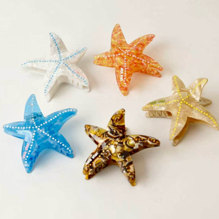 Pinces à cheveux pour femmes en acétate, collection Romantic Series Vacation Star