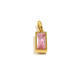 Pendentif rectangulaire en or avec pierre de naissance de décembre - octobre Image10