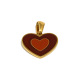 Pendentif cœur dégoulinant d'huile - or - 3 Image3
