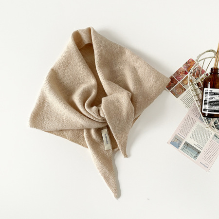 Écharpes d'hiver en laine unie décontractées pour femmes, collection Simple Series