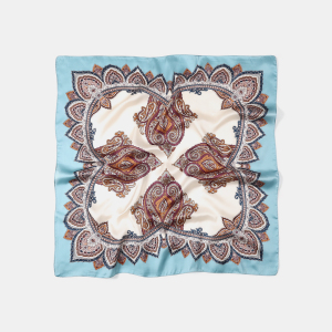 Bandana Rétro En Tissu Imitation Soie À Motif Floral h5 Image3