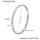 Bracelet en zircon couleur acier Z358 Image13