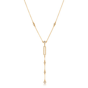 Colliers Pendentifs Pour Femmes En Acier Inoxydable Doré, Imperméables Et Anti-Ternissement, À Lignes Géométriques h5