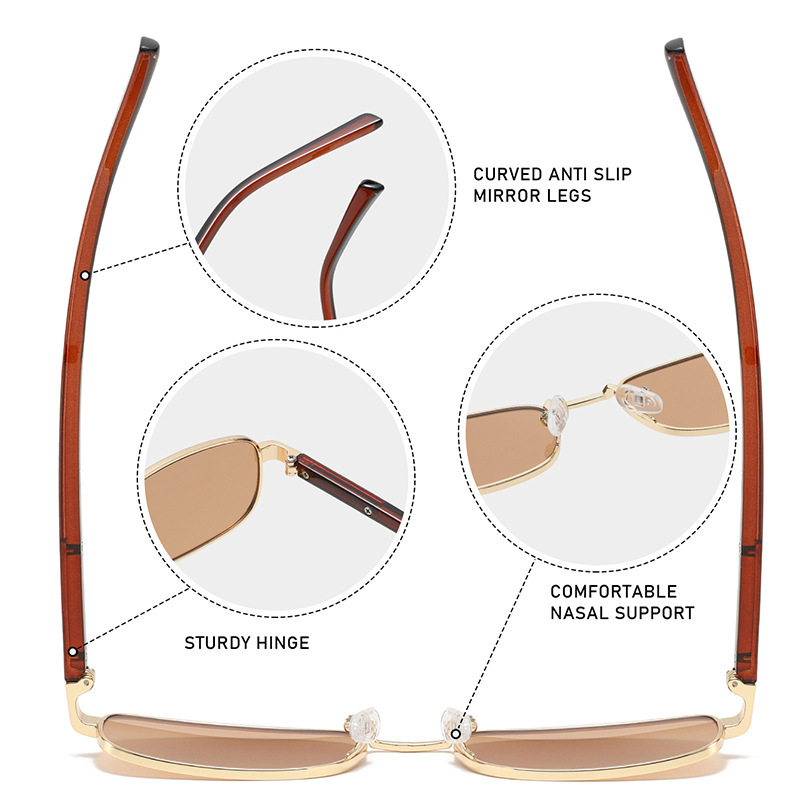 Lunettes De Soleil Femme Élégantes Et Polyvalentes, Au Style Urbain Raffiné h5Image3