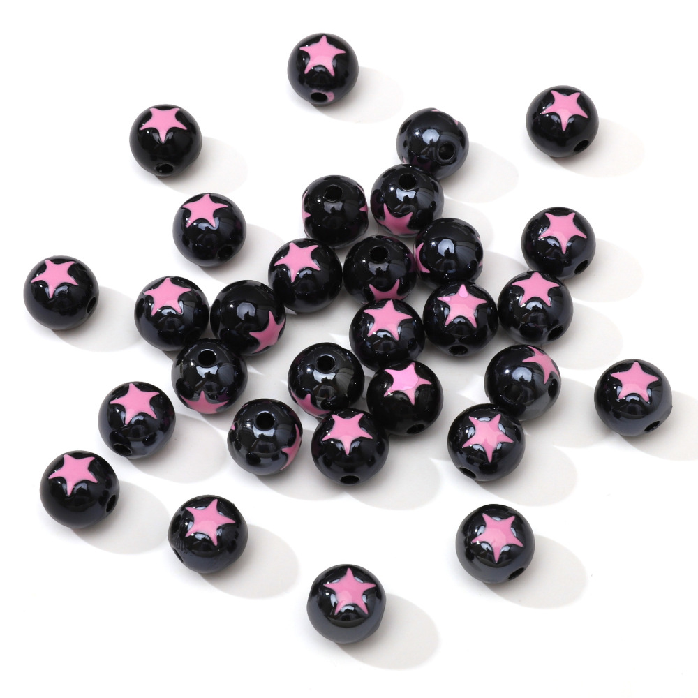 Perles Acryliques Brillantes À Motif Étoile À Faire Soi-Même Pour Bijoux 
