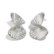 Boucles d'oreilles torsadées en forme d'éventail - acier Image2