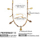 P809 - Collier de perles dorées 40,5 + 5 cm