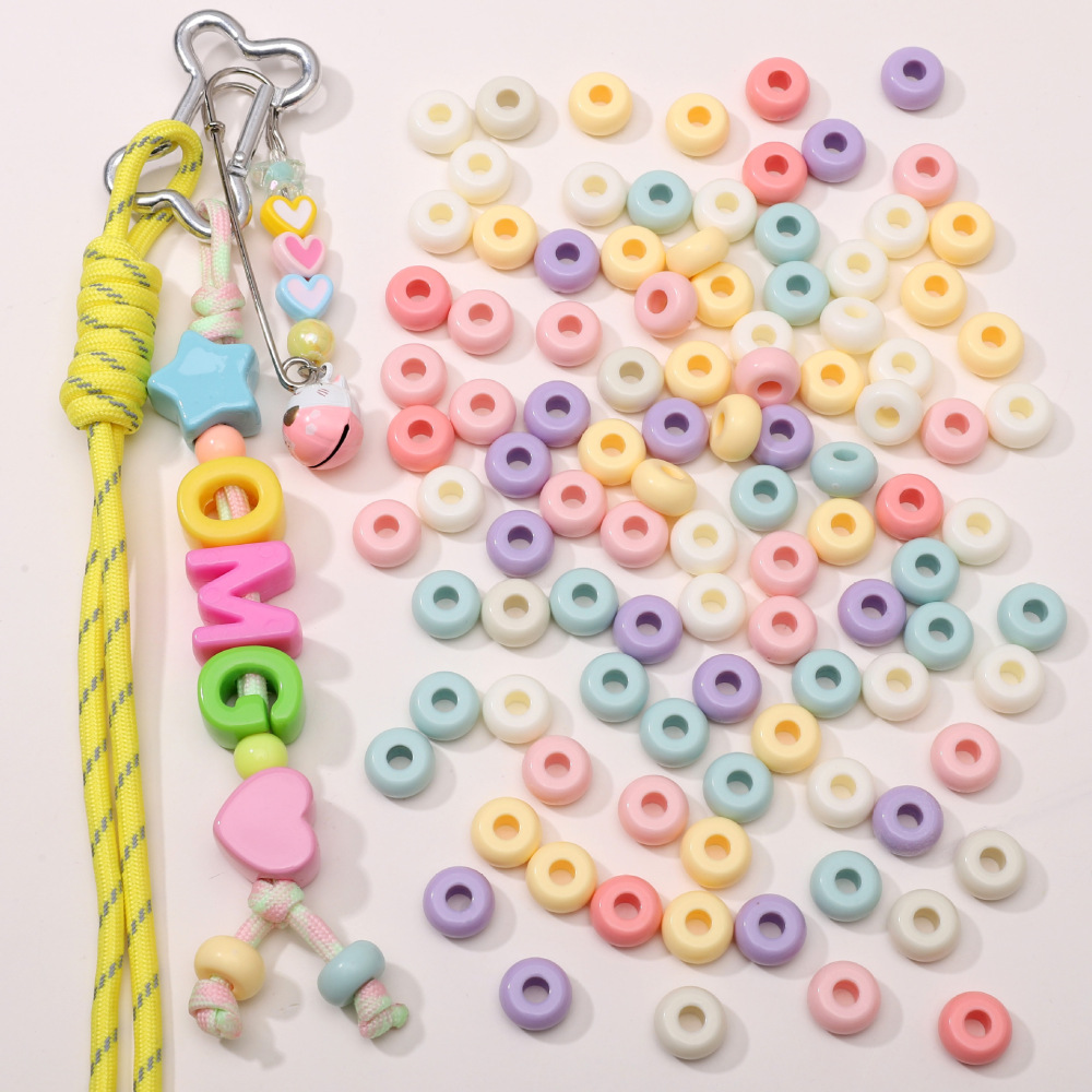 Perles D'Espacement Rondes Mignonnes En Acrylique De La Série Simple h5Image3
