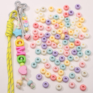Perles D'Espacement Rondes Mignonnes En Acrylique De La Série Simple h5 Image3