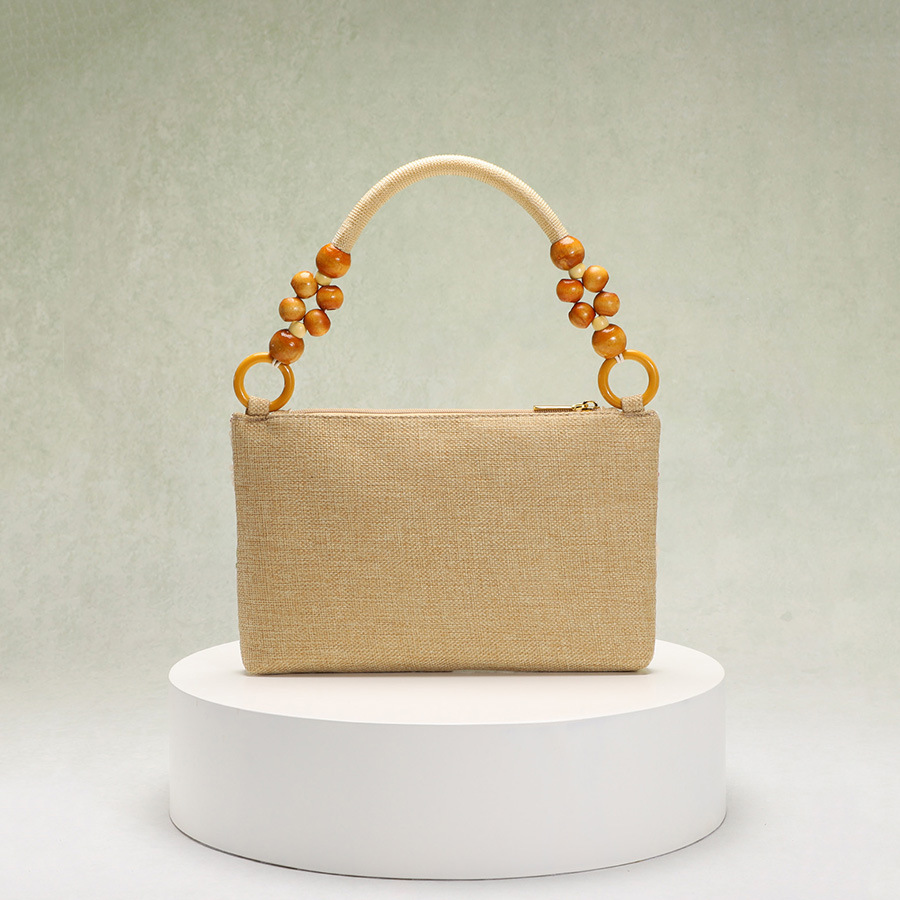 Sacs À Main Romantiques Et Élégants En Pvc Avec Perles Et Fleurs (Motifs Floraux Aléatoires) Image3