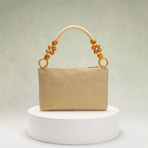 Sacs À Main Romantiques Et Élégants En Pvc Avec Perles Et Fleurs (Motifs Floraux Aléatoires) h5 Image3