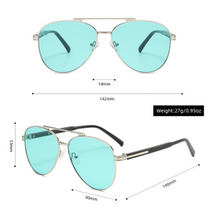Lunettes De Soleil Femme Simple Series, Couleur Unie Décontractée h5 Image3
