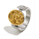 Bague cabochon ronde en relief nébuleuse - deux couleurs/numéro 8 Image3