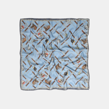Bandana en polyester à motif cheval rétro