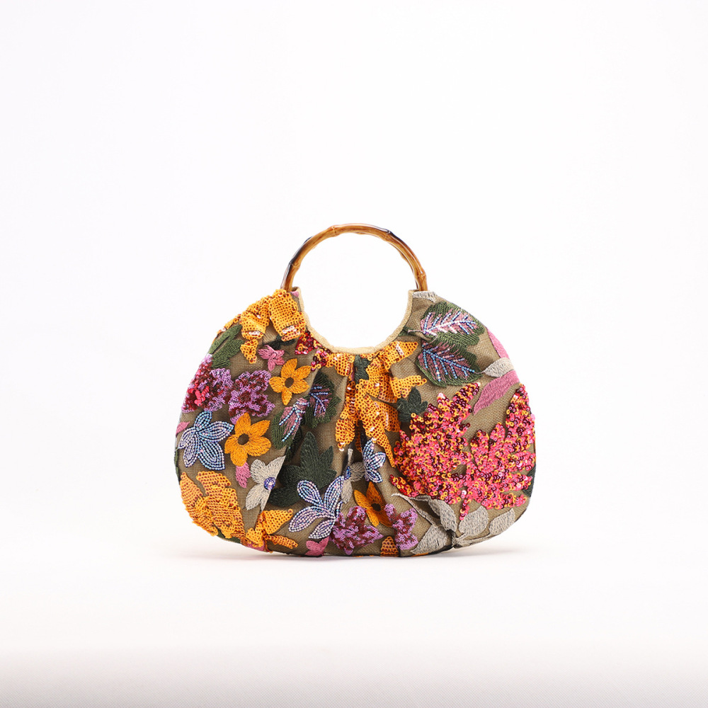 Sacs À Main Pour Femmes De La Série Luxe Sweet Flower Sequin Beads (Les Motifs Floraux Sont Découpés Aléatoirement) 