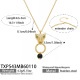 TXP543 - Collier noir à tête de léopard dorée 42+5 cm Image6
