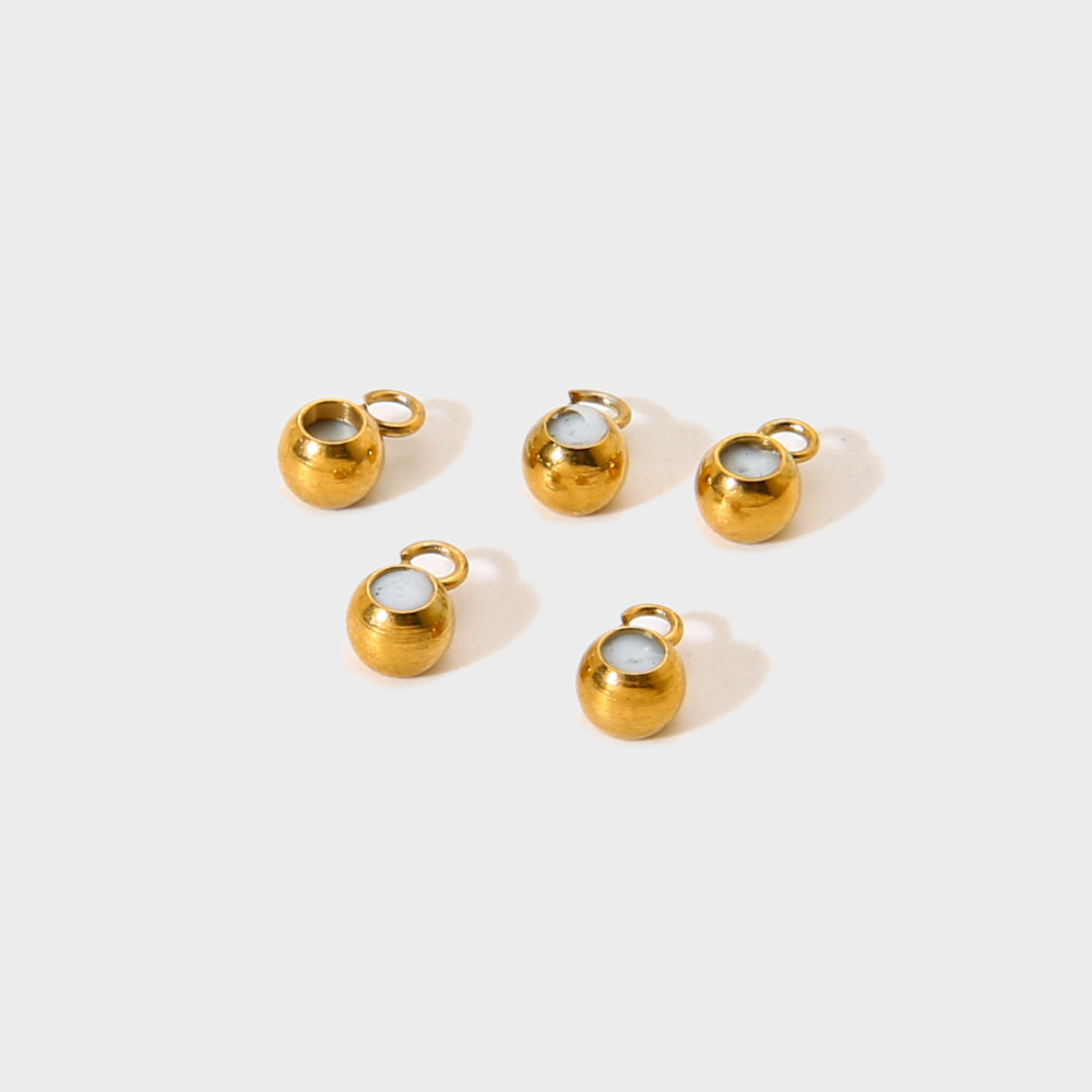 Pendentif Simple Pour Femme, En Acier Inoxydable Étanche, Couleur Or, Avec Zircon Et Chiffres, À Faire Soi-Même Quotidiennement h5Image3