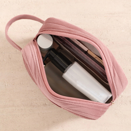 Trousse à maquillage en velours uni 2