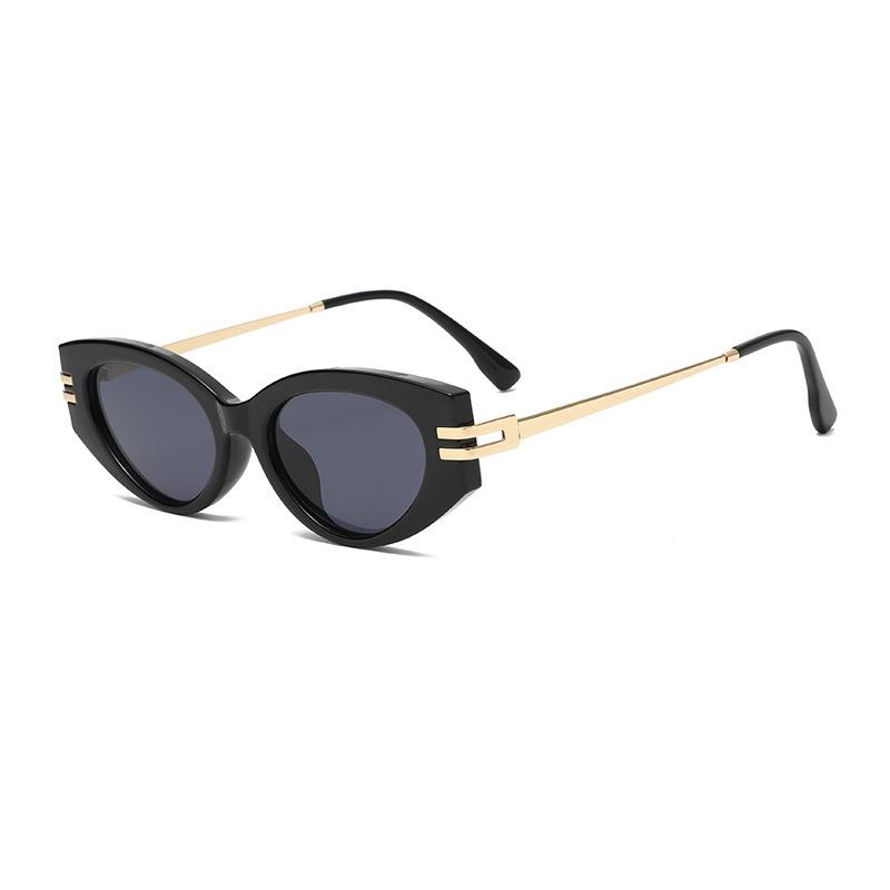 Lunettes De Soleil Rétro Œil-De-Chat Simples Et Élégantes Pour Femmes