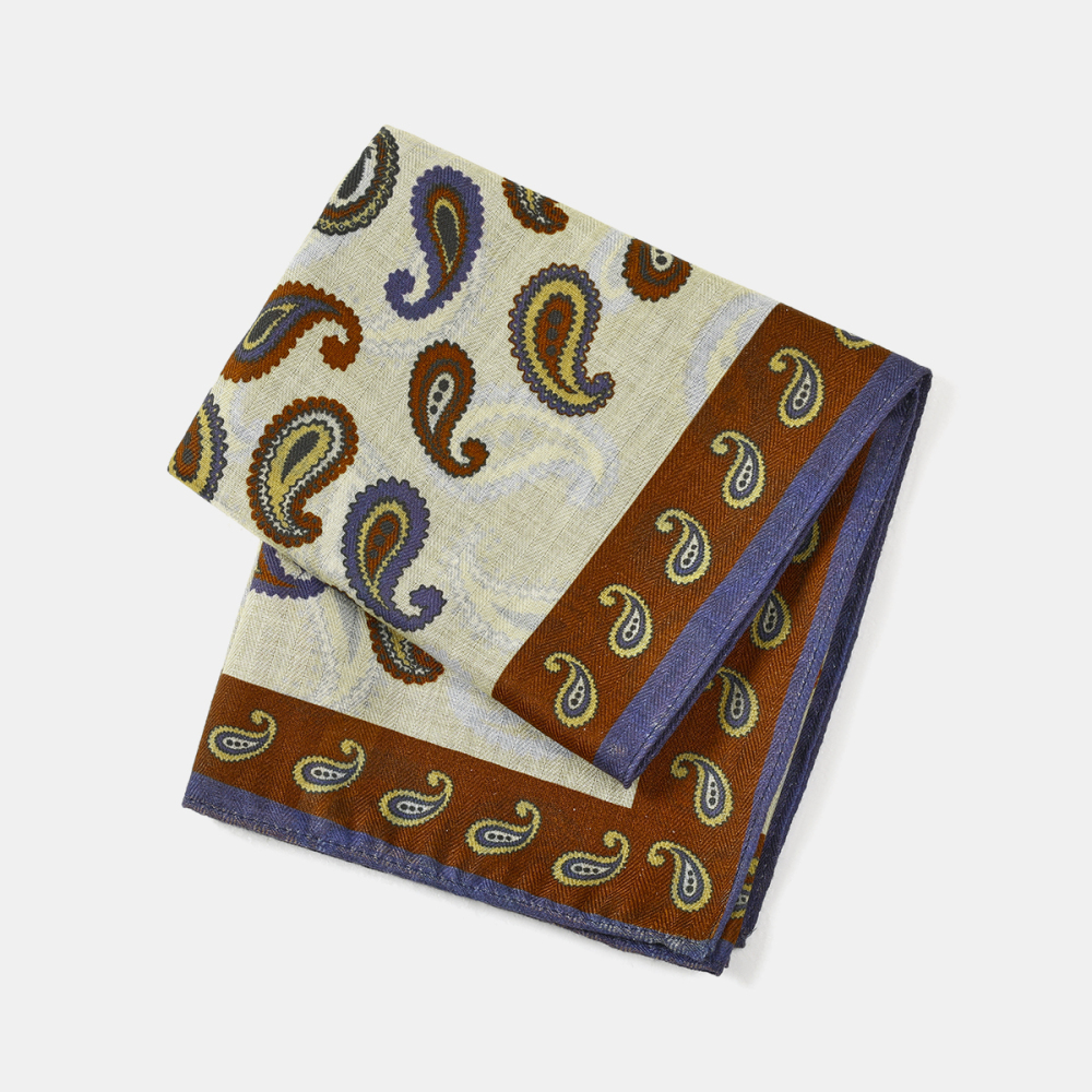 Bandana En Polyester À Motif Cachemire Rétro h5Image4