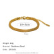 Bracelet simple rond en maille - or